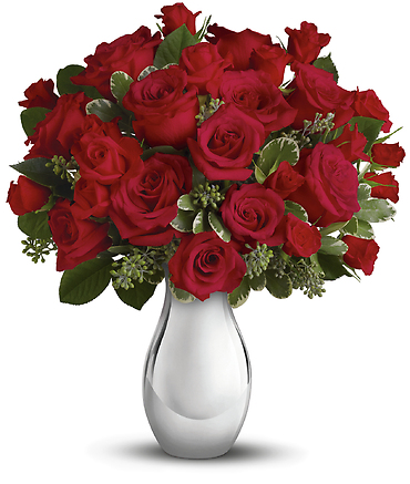 True Romance Bouquet with Red Roses