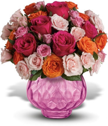 Sweet Fire Bouquet with Roses